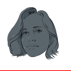 DI Katharina Schuhfried Porträt · Illustration: Robert Tober